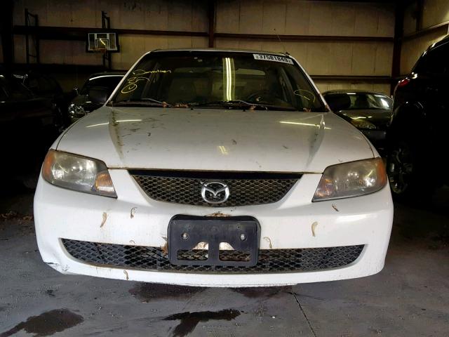 JM1BJ225230181875 - 2003 MAZDA PROTEGE DX WHITE photo 9