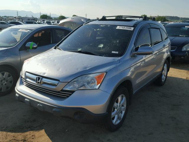 JHLRE38718C010223 - 2008 HONDA CR-V EXL SILVER photo 2