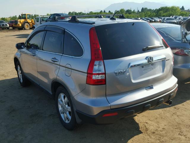 JHLRE38718C010223 - 2008 HONDA CR-V EXL SILVER photo 3