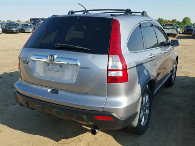 JHLRE38718C010223 - 2008 HONDA CR-V EXL SILVER photo 4