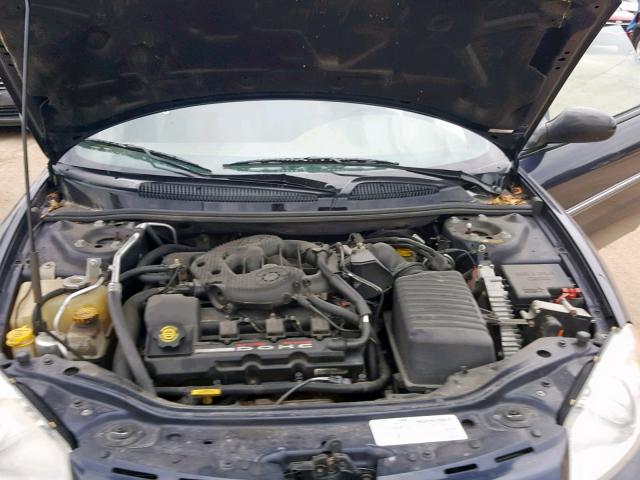 1C3EL55R72N294248 - 2002 CHRYSLER SEBRING LX BLUE photo 7