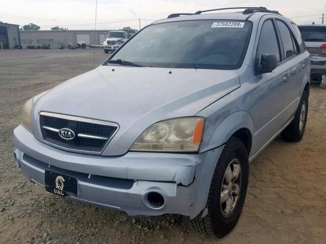 KNDJD733X65620535 - 2006 KIA SORENTO EX BLUE photo 2