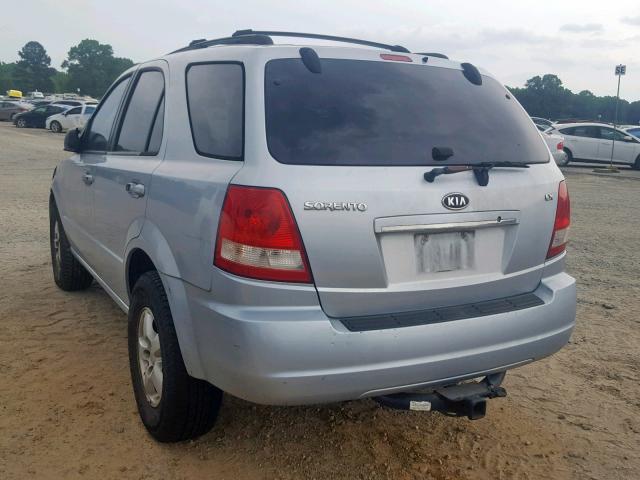 KNDJD733X65620535 - 2006 KIA SORENTO EX BLUE photo 3