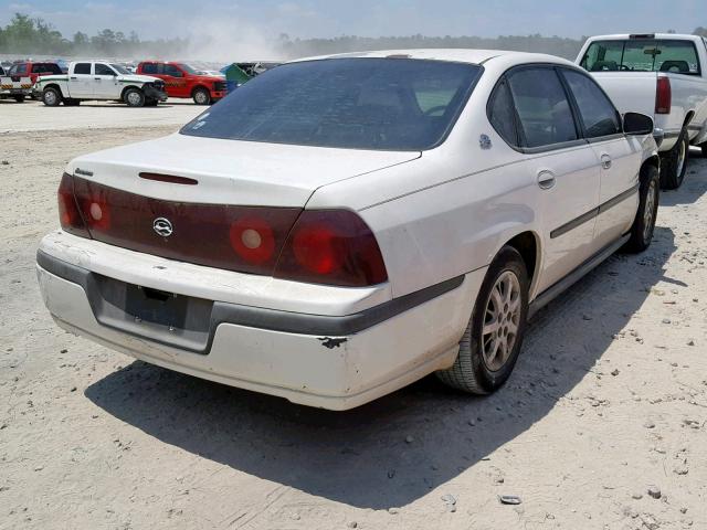 2G1WF55E619314634 - 2001 CHEVROLET IMPALA WHITE photo 4