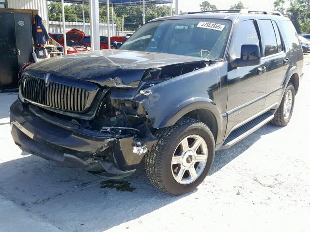 5LMEU88H35ZJ16193 - 2005 LINCOLN AVIATOR შავი ფოტო 2