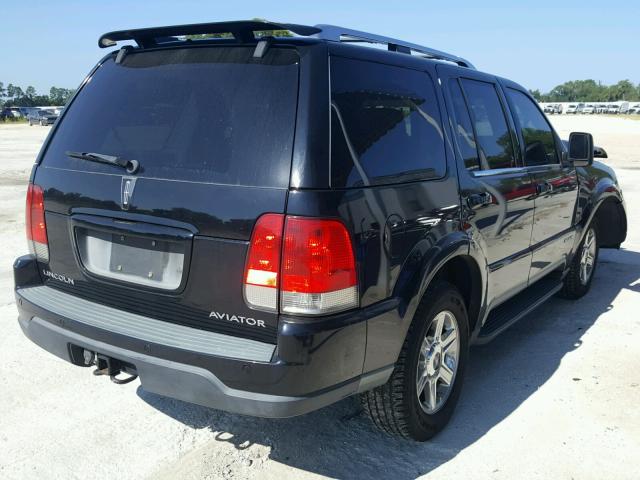 5LMEU88H35ZJ16193 - 2005 LINCOLN AVIATOR შავი ფოტო 4