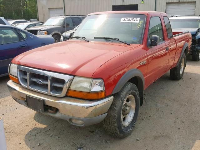 1FTZR15X8XPA92016 - 1999 FORD RANGER RED photo 2