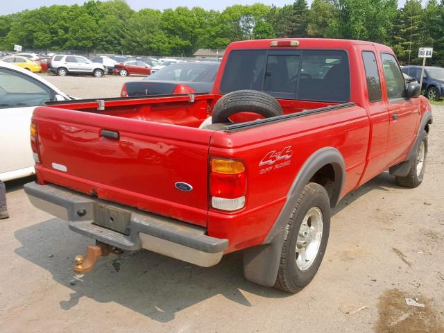 1FTZR15X8XPA92016 - 1999 FORD RANGER RED photo 4