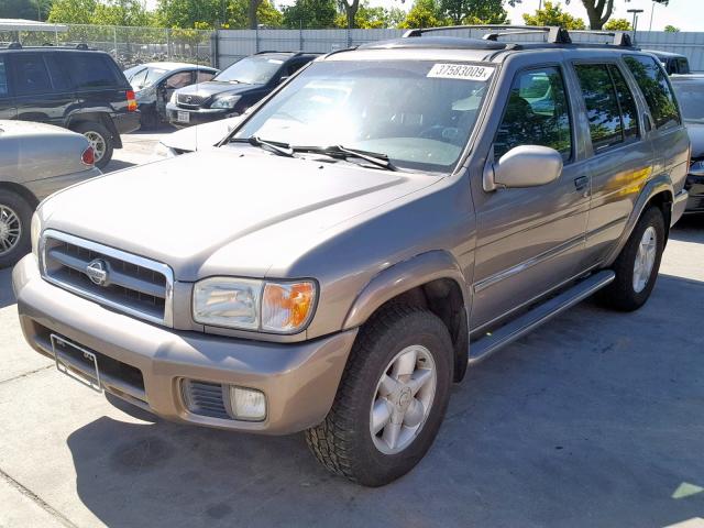 JN8DR09Y81W606214 - 2001 NISSAN PATHFINDER BROWN photo 2