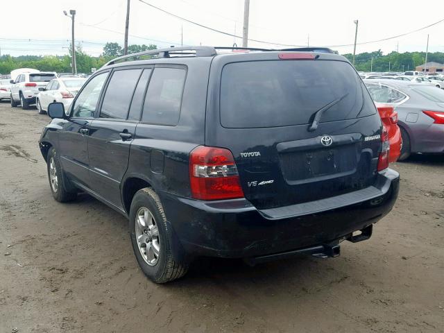 JTEEP21A660179718 - 2006 TOYOTA HIGHLANDER BLACK photo 3