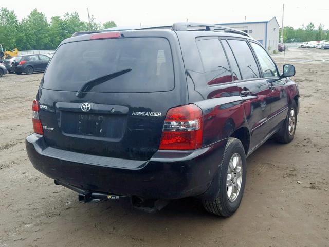 JTEEP21A660179718 - 2006 TOYOTA HIGHLANDER BLACK photo 4