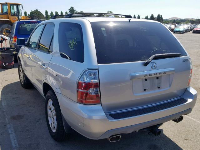 2HNYD187X6H536659 - 2006 ACURA MDX TOURIN GRAY photo 3