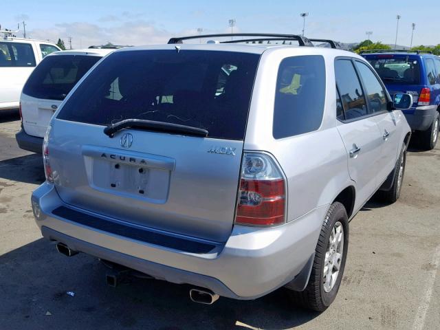 2HNYD187X6H536659 - 2006 ACURA MDX TOURIN GRAY photo 4