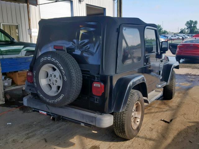 1J4FA59S63P304335 - 2003 JEEP WRANGLER / BLACK photo 4