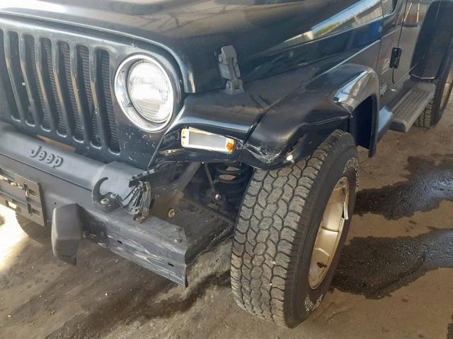 1J4FA59S63P304335 - 2003 JEEP WRANGLER / BLACK photo 9