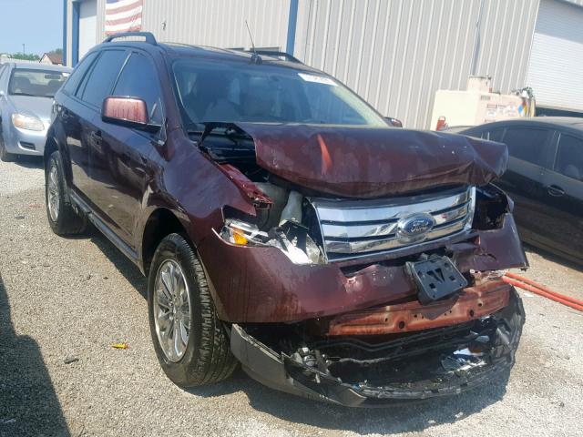 2FMDK3JC8ABB32621 - 2010 FORD EDGE SEL BURGUNDY photo 1