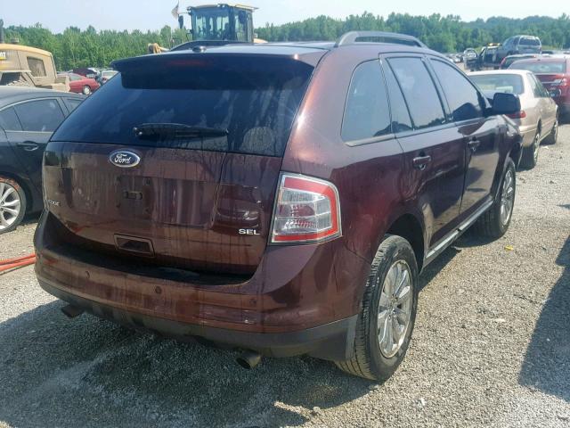 2FMDK3JC8ABB32621 - 2010 FORD EDGE SEL BURGUNDY photo 4