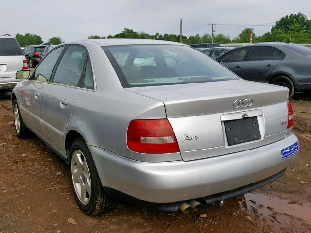 WAUDH28D4YA125857 - 2000 AUDI A4 2.8 QUA SILVER photo 3