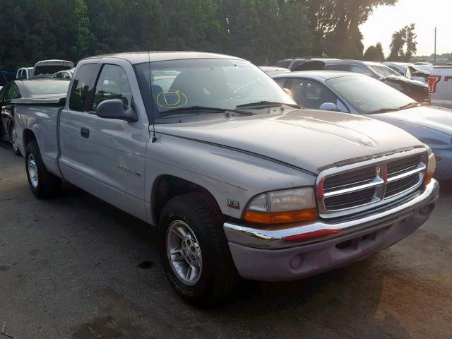 1B7GL22N9YS521342 - 2000 DODGE DAKOTA GRAY photo 1