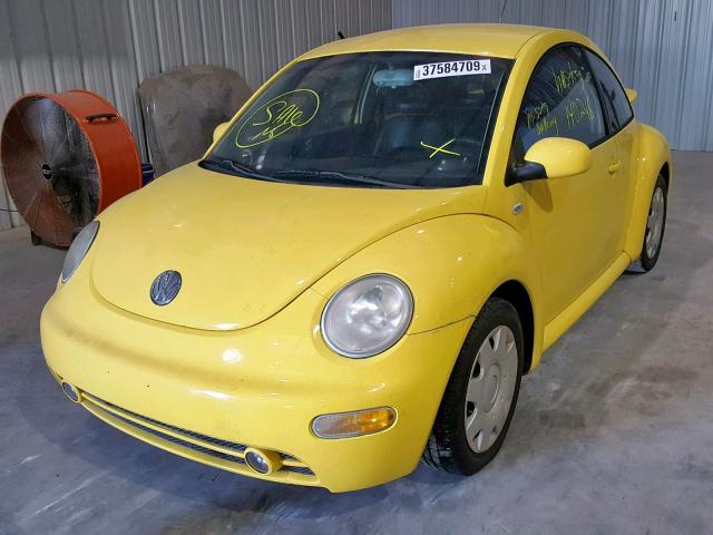 3VWCB21C02M428112 - 2002 VOLKSWAGEN NEW BEETLE ყვითელი ფოტო 2