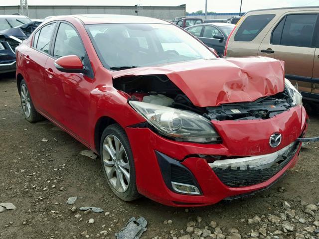 JM1BL1S66A1104866 - 2010 MAZDA 3 S RED photo 1