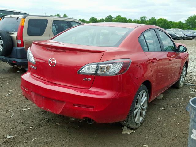 JM1BL1S66A1104866 - 2010 MAZDA 3 S RED photo 4