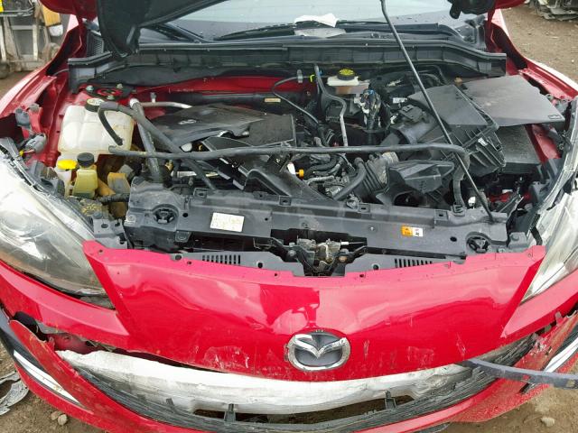 JM1BL1S66A1104866 - 2010 MAZDA 3 S RED photo 7