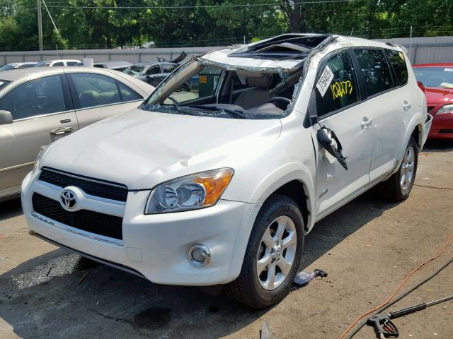 JTMYF4DV2A5030085 - 2010 TOYOTA RAV4 LIMIT WHITE photo 2