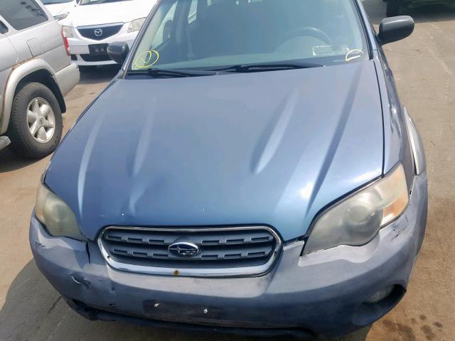 4S4BP61C057335639 - 2005 SUBARU LEGACY OUT BLUE photo 7