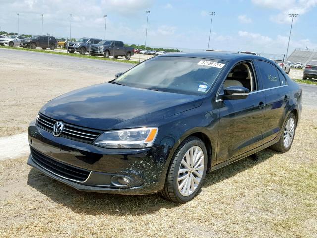 3VWLL7AJ4EM427817 - 2014 VOLKSWAGEN JETTA TDI BLACK photo 2