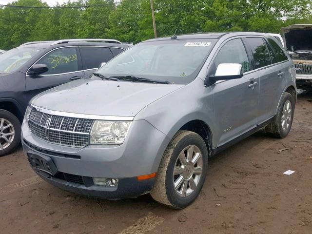 2LMDU88C07BJ27911 - 2007 LINCOLN MKX GRAY photo 2