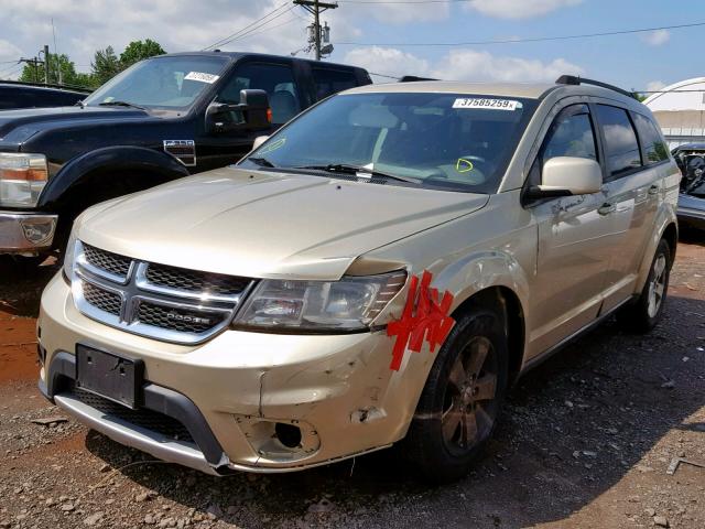 3D4PH1FG1BT562337 - 2011 DODGE JOURNEY MA TAN photo 2