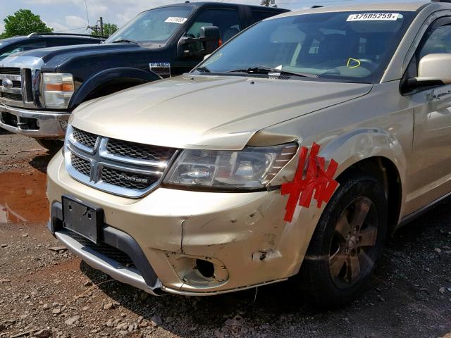 3D4PH1FG1BT562337 - 2011 DODGE JOURNEY MA TAN photo 9