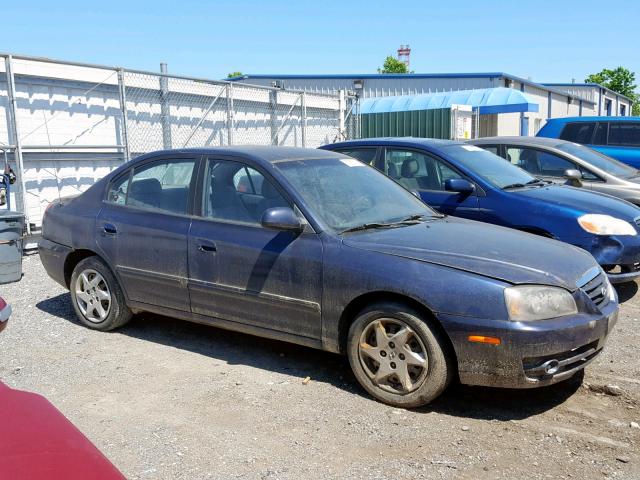 KMHDN46D35U979447 - 2005 HYUNDAI ELANTRA GL BLUE photo 9