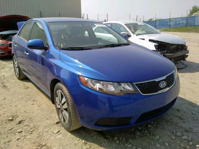 KNAFU4A28D5645703 - 2013 KIA FORTE EX BLUE photo 1