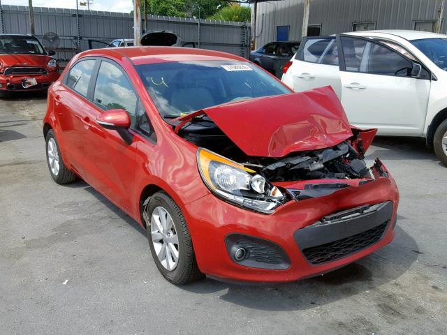 KNADN5A3XD6240214 - 2013 KIA RIO EX RED photo 1