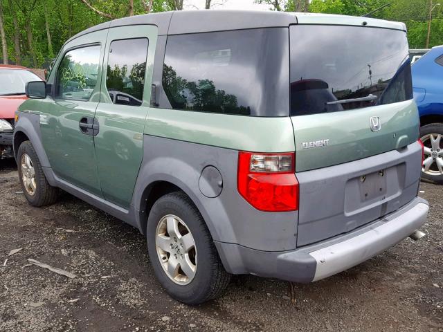 5J6YH275X3L051494 - 2003 HONDA ELEMENT EX GREEN photo 3