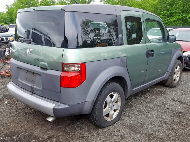 5J6YH275X3L051494 - 2003 HONDA ELEMENT EX GREEN photo 4