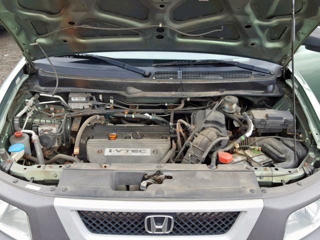 5J6YH275X3L051494 - 2003 HONDA ELEMENT EX GREEN photo 7