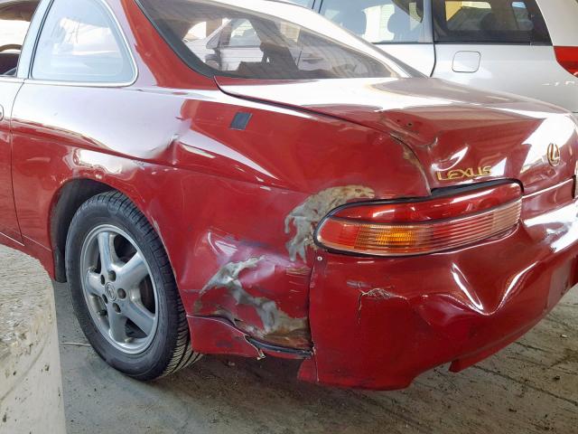 JT8CD32Z2V0040309 - 1997 LEXUS SC 300 RED photo 9