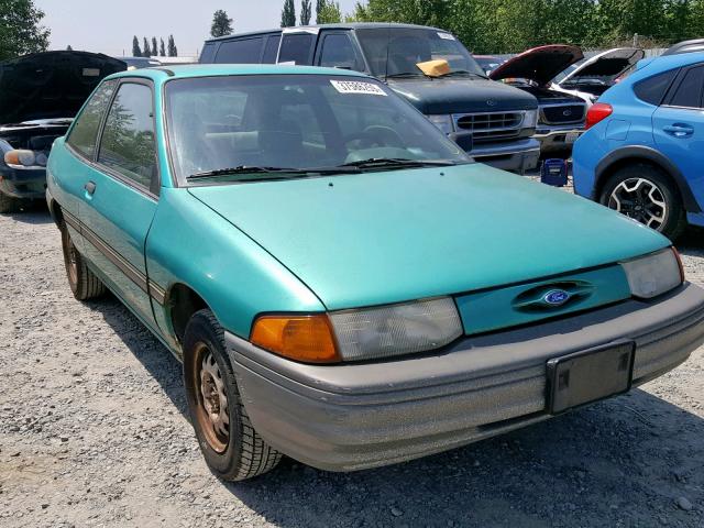 1FARP10J1RW269108 - 1994 FORD ESCORT GREEN photo 1