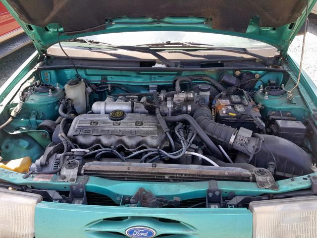 1FARP10J1RW269108 - 1994 FORD ESCORT GREEN photo 7