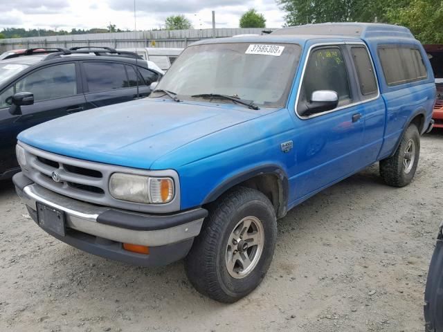 4F4DR17X6RTM99745 - 1994 MAZDA B4000 CAB BLUE photo 2