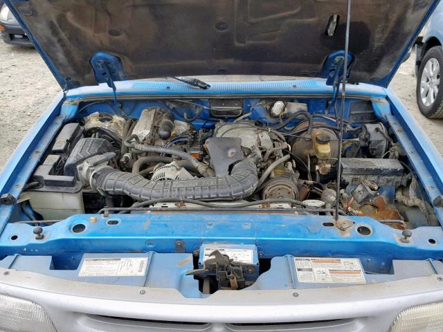 4F4DR17X6RTM99745 - 1994 MAZDA B4000 CAB BLUE photo 7