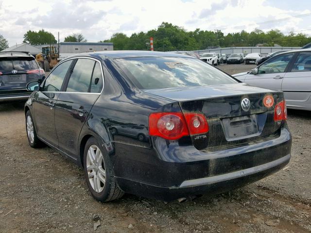 3VWRT71K36M008488 - 2006 VOLKSWAGEN JETTA TDI BLACK photo 3