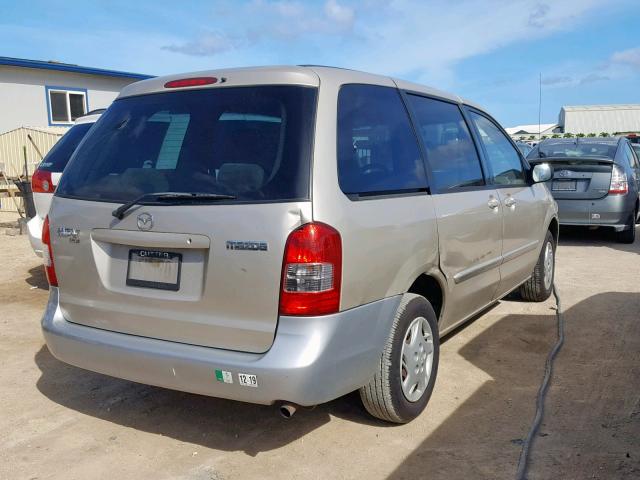 JM3LW28G1Y0156768 - 2000 MAZDA MPV WAGON TAN photo 4