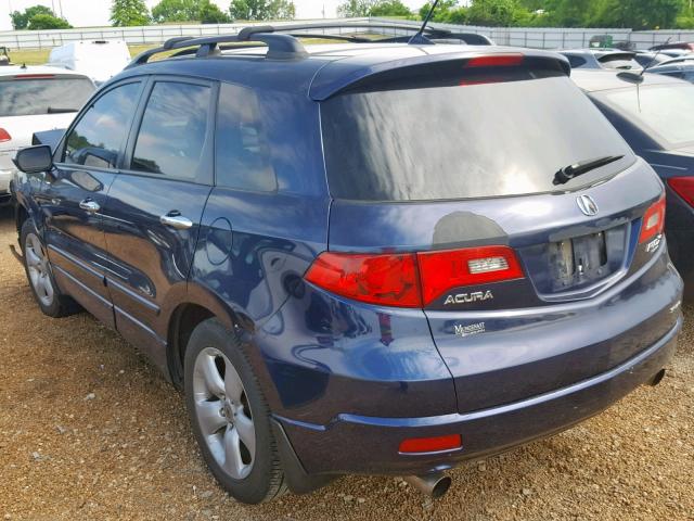 5J8TB18238A002531 - 2008 ACURA RDX BLUE photo 3