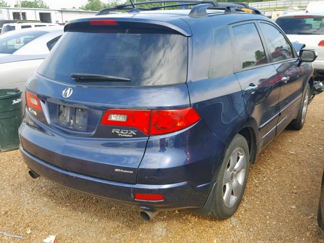 5J8TB18238A002531 - 2008 ACURA RDX BLUE photo 4