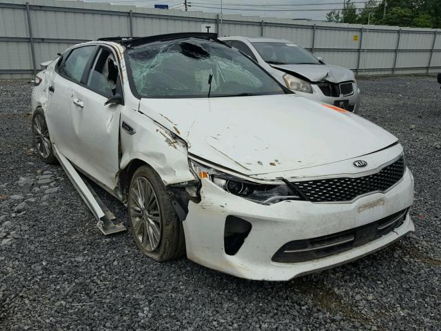 5XXGV4L24GG069576 - 2016 KIA OPTIMA SXL WHITE photo 1