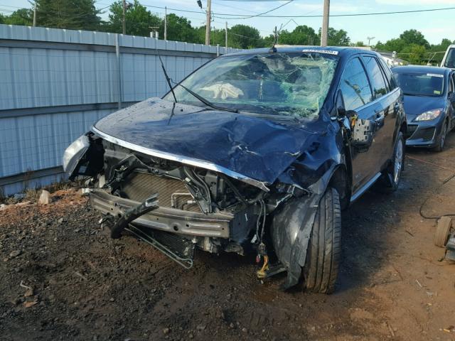 2LMDU88C39BJ01032 - 2009 LINCOLN MKX BLUE photo 2